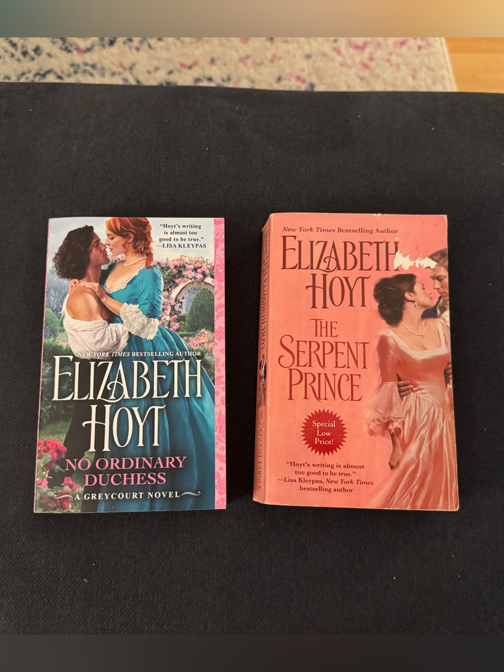 Romantic Paperback Set in Pink and Teal